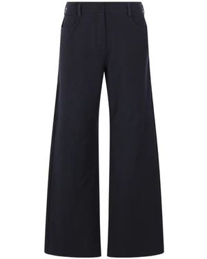 Max Mara Gela Drill Trousers - Blue