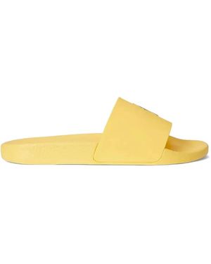 Polo Ralph Lauren Polo Pony Slides - Yellow