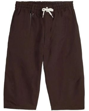 adidas X Wales Bonner Y3 Rip Drawstring Shorts - Brown