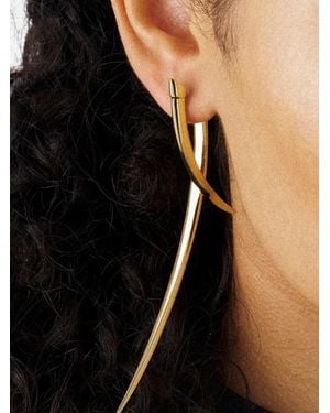 Shaun Leane Sabre Statement Crossover Earrings - Black