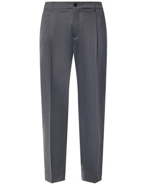 BE ABLE Elasticated-Waistband Pleated Pants - Blue