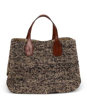 IBELIV Bolso de hombro Rio de rafia - Marrón