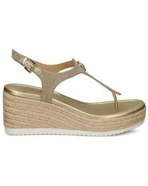 MICHAEL Michael Kors Thong Platform Espadrilles - Metallic