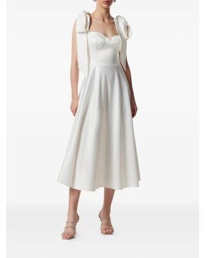 Framboise Bow Detail Dress - White