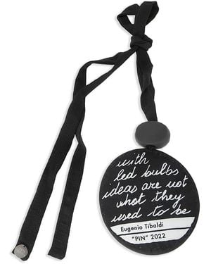 Maria Calderara Pendant Necklace - Black