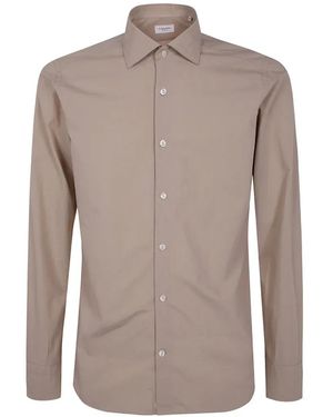Tintoria Mattei 954 Long-Sleeve Button-Down Shirt - Grey