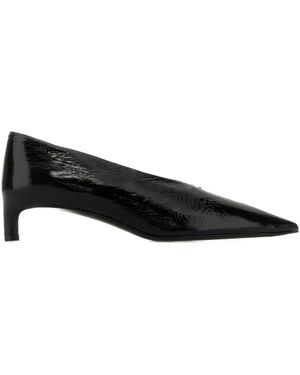 Jil Sander 40Mm Leather Pumps - Black