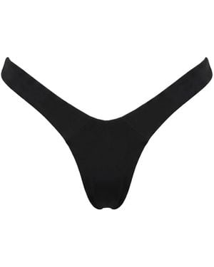 Beach Bunny Bragas De Bikini Aria Con Placa Del Logo - Negro