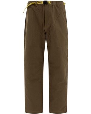 Human Made Cotton Tapered Trousers - Brown