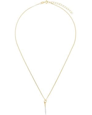 True Rocks Collar Con Colgante De Cuchillo - Blanco