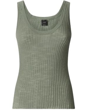 Pinko Ribbed Tank Top - Green