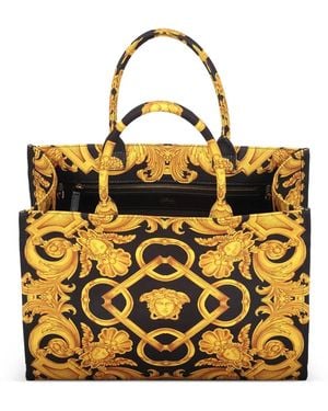 Versace Medusa Barocco Tote Bag - Metallic
