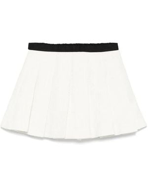 Maje Tweed-Skort - Weiß