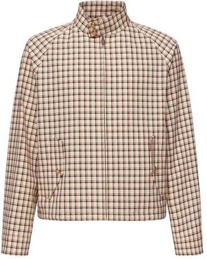 Valentino Garavani Checked Zip-Up Jacket - Yellow