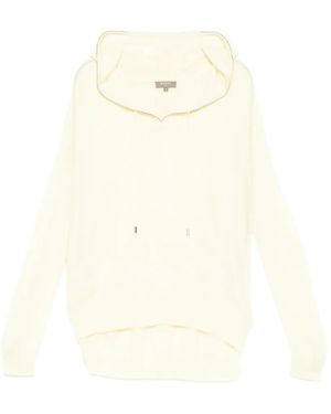 N.Peal Cashmere Hoodie Maya - Blanc