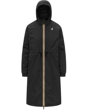 K-Way Delia Hooded Coat - Black