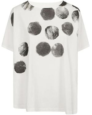 Moyuru Dot-Print T-Shirt - White