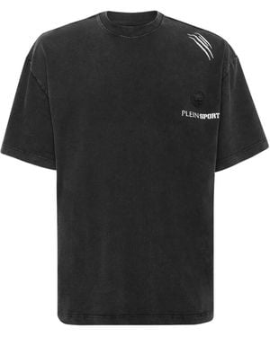Philipp Plein Logo-Plaque T-Shirt - Black