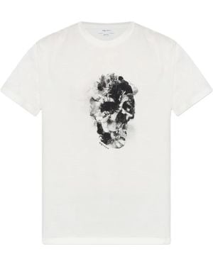 McQueen Skull-Print T-Shirt - White