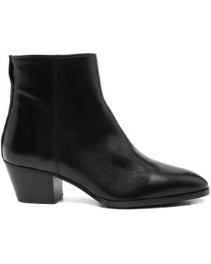 Evaluna 50Mm Pointed-Toe Zip-Fastening Boots - Black