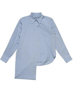 Litkovskaya Asymmetric Striped Shirt - Blue
