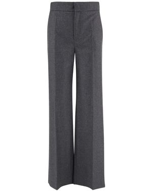 Sa Su Phi Pleated Wide-Leg Pants - Grey