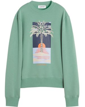 Lanvin Printed Sweatshirt - Green