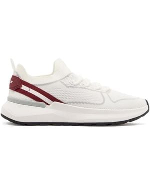 Bally Sylen Slip-On Ribbon-Detail Trainers - White