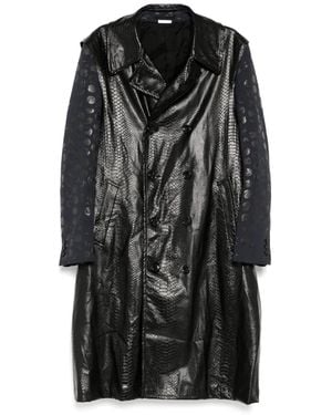 Comme des Garçons Leather Coat - Black