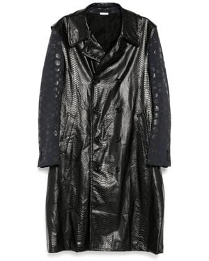Comme des Garçons Leather Coat - Black