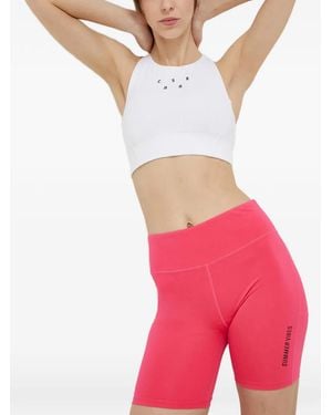 Casall Mesh-Panel Sports Bra - Pink
