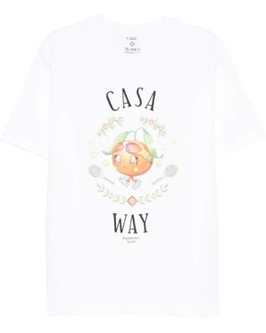 CASABLANCA Casa Way T-Shirt - Weiß