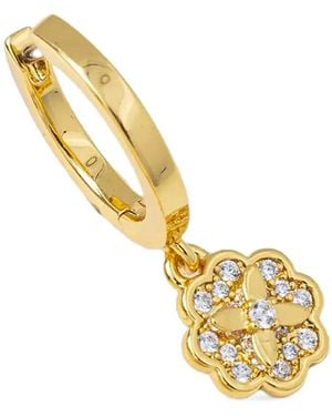 Kate Spade Boucles D'Oreilles Heritage Bloom Huggie Drop - Metallic