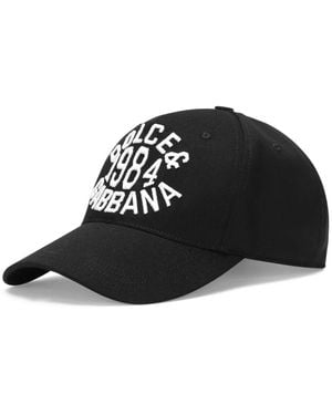 Dolce & Gabbana エンブロイダリー キャップ - ブラック