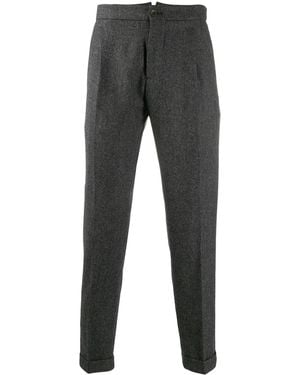 Berwich Straight-Leg Chevron Pants - Grey