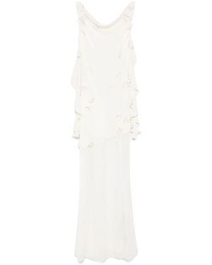 ROTATE BIRGER CHRISTENSEN Waterfall Maxi Dress - White