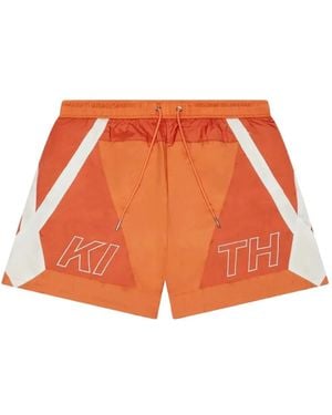 Kith Turbo Colour-Block Shorts - Orange