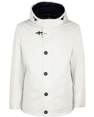 Fay Hook Hooded Jacket - White