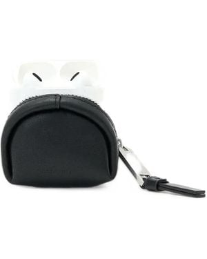 AllSaints Rosalie Leather Airpod Case - Black