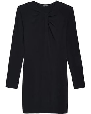 Anine Bing Amaya Knot-Detail Minidress - Blue