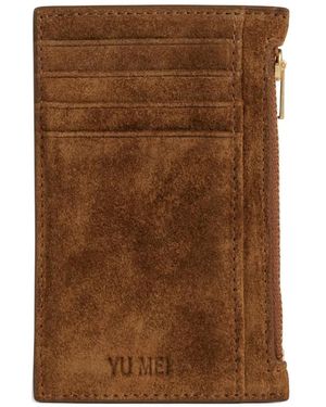 Yu Mei Frank Zip Wallet - Brown