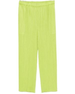 Pleats Please Issey Miyake Pleated trousers - Grün