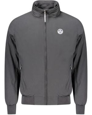 North Sails Veste Bomber À Détail De Logo - Gray