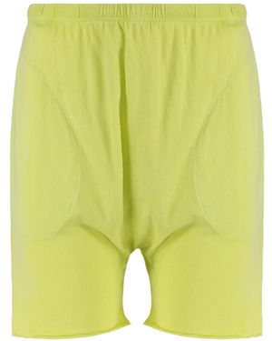 The Great Raw-Edge Cotton Shorts - Yellow