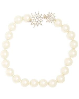 Kenneth Jay Lane Crystal-Embellishment Necklace - White