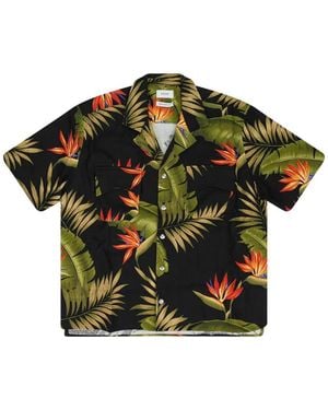 Rhude Buttoned Print Shirt - Green