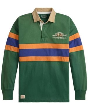 Polo Ralph Lauren Rugby-Stripe Polo Shirt - Green