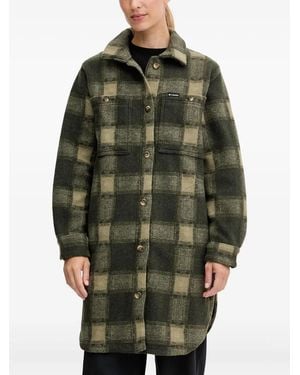 Columbia Wildest Venture Check-Pattern Coat - Green