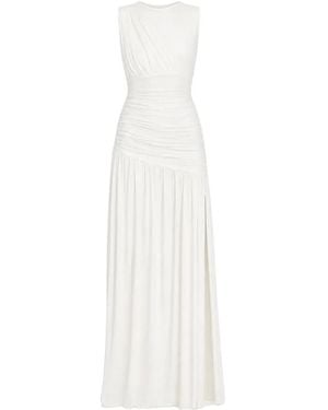 Axel 113 Vestido Largo Isabell Fruncido - Blanco