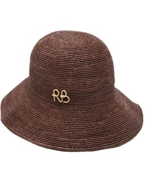 Ruslan Baginskiy Logo-Embroidered Sun Hat - Brown